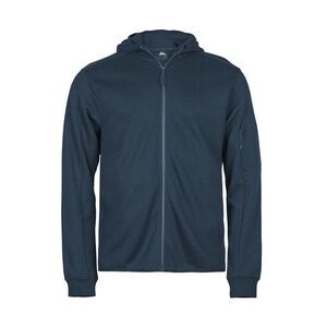 Tee Jays Mens Full Zip Athletic Hoodie / Ink Blue